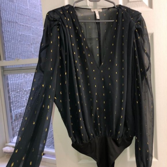 Navy and Gold Bodysuit - Picture 3 of 6